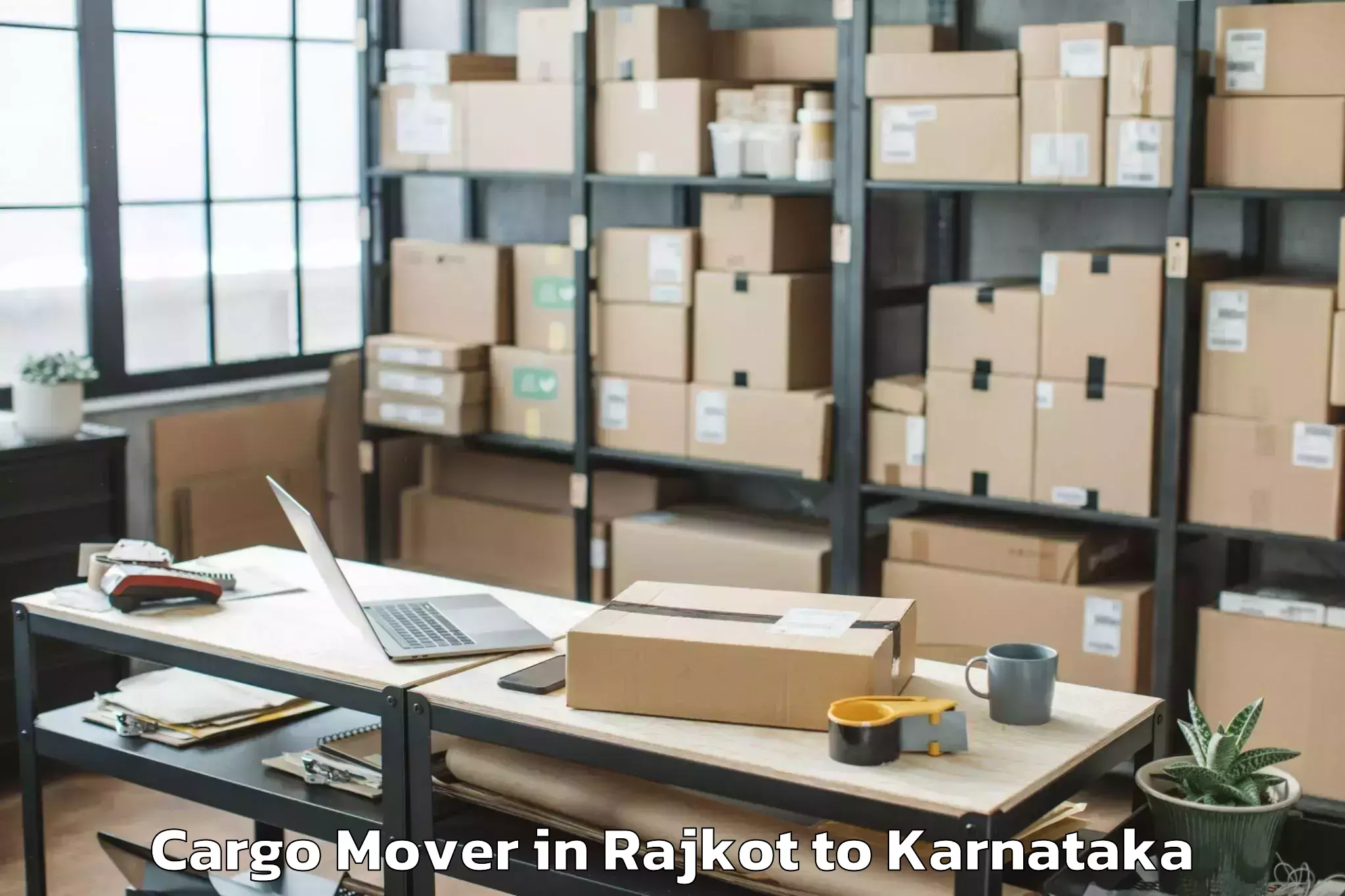 Get Rajkot to Chik Ballapur Cargo Mover